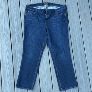 Liverpool Jeans Company Women's Straight Leg Dark Indigo Jeans